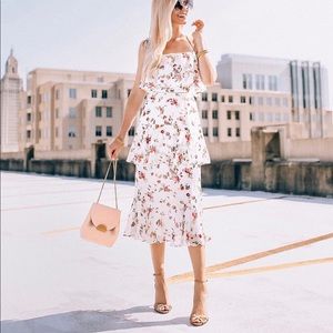 WAYF midi floral dress